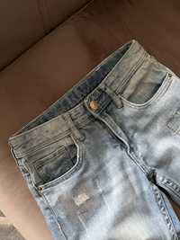 Spodnie dżinsowe jeansowe dla dziewczynki 134cm 8-9 lat H&M