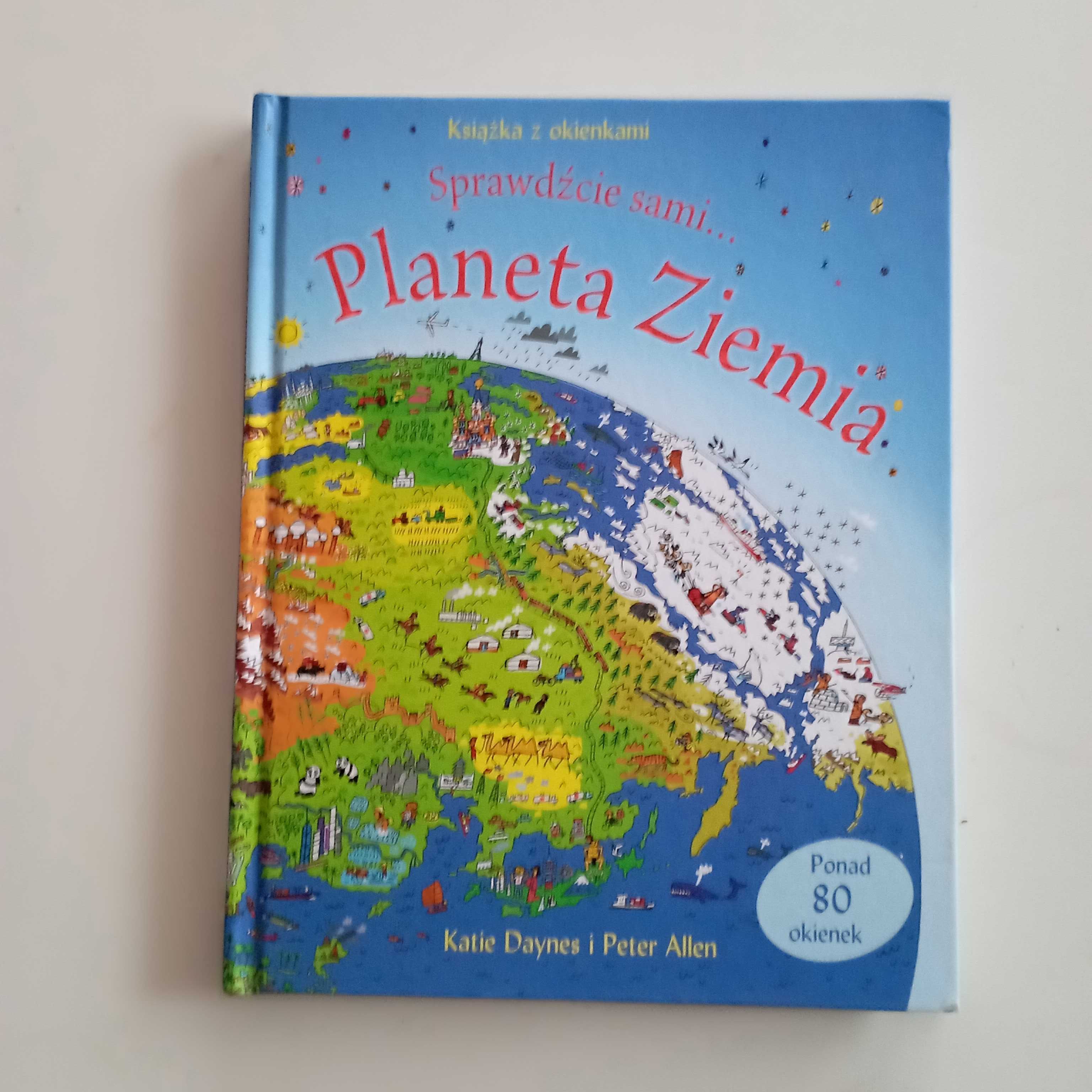 Planeta Ziemia książka z okienkami