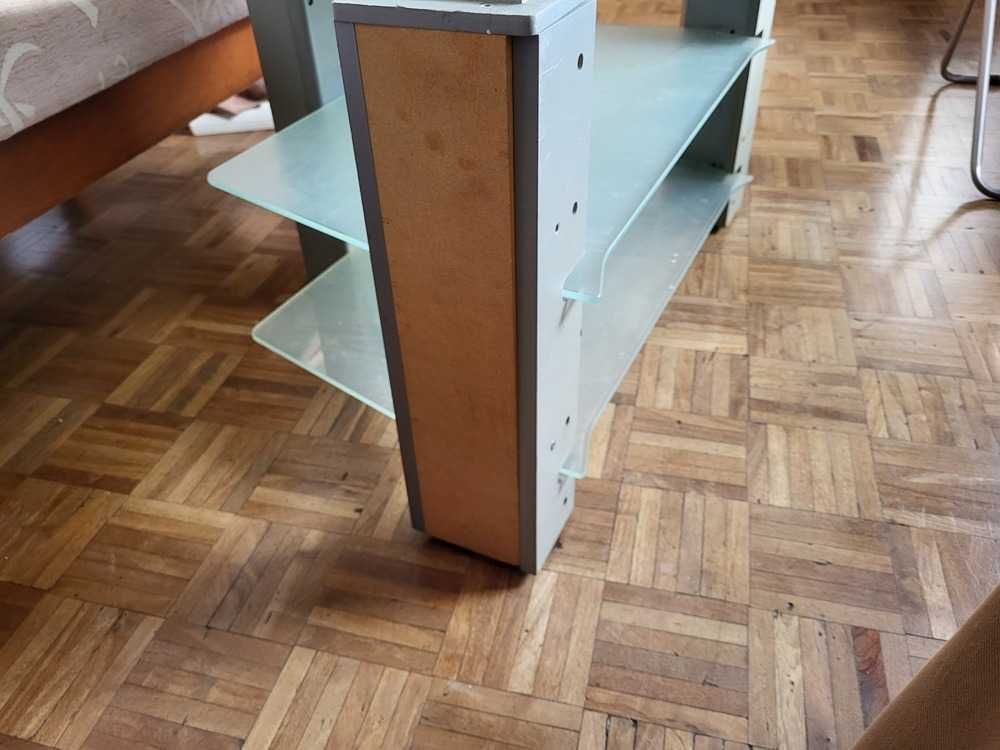 Mesa de TV 2 Prateleiras de Vidro