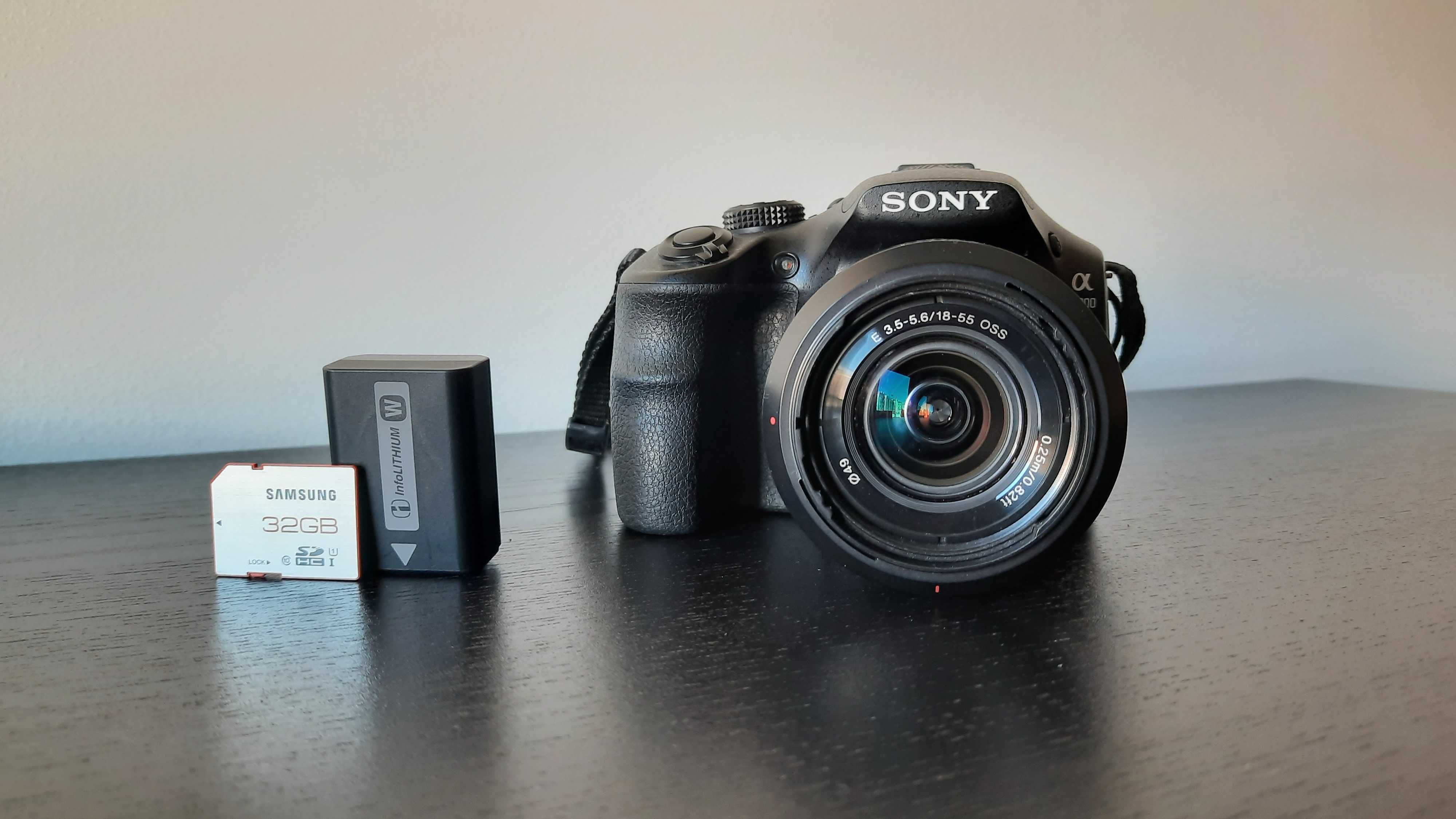 Conjunto Câmara Fotográfica Sony a3000 (ILCE-3000K) + Bolsa Sony
