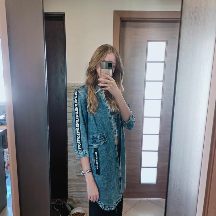 Kurtka, katana jeans