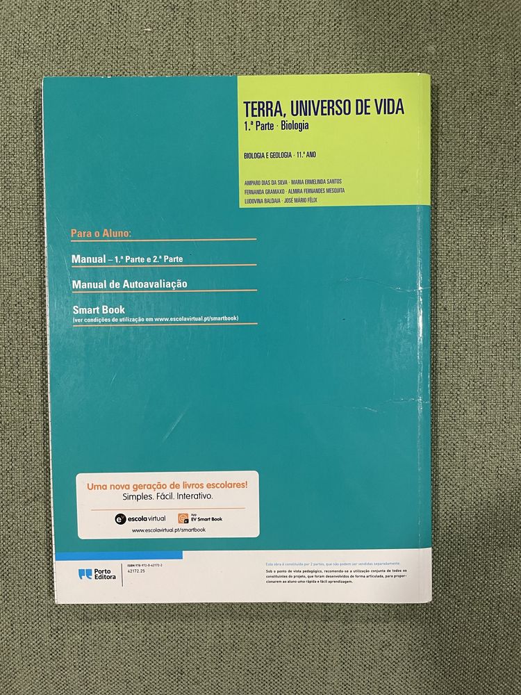 Livro Terra, Universo de Vida Biologia/Geologia 11