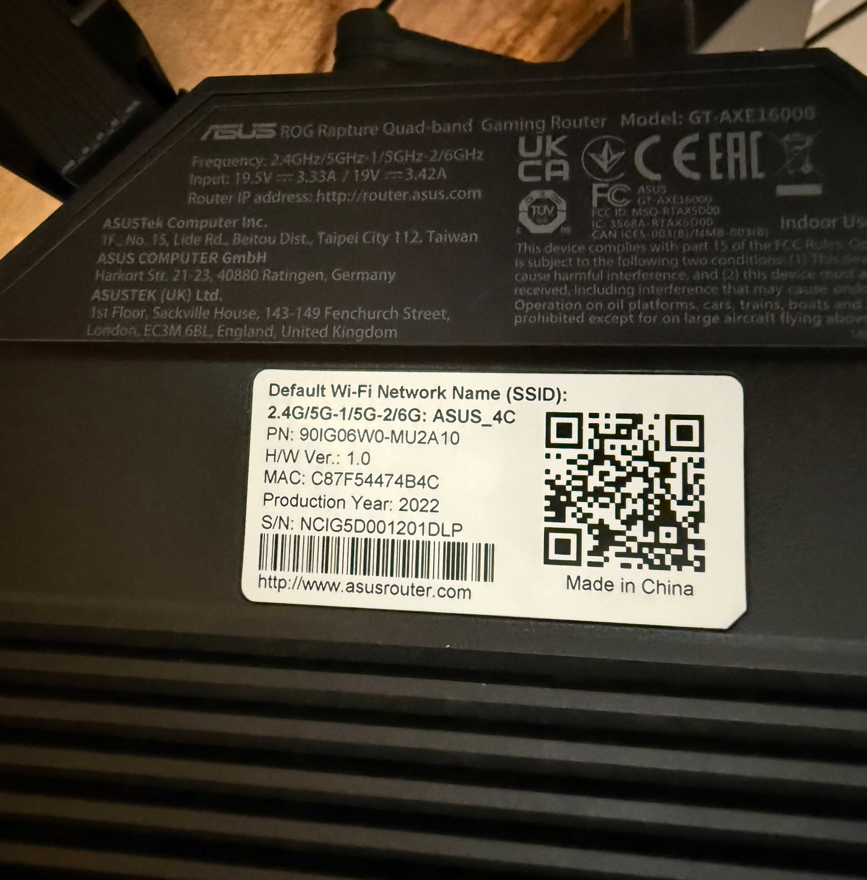 ASUS ROG Rapture GT-AXE16000  ROUTER Bridge AP Repeater AiMesh