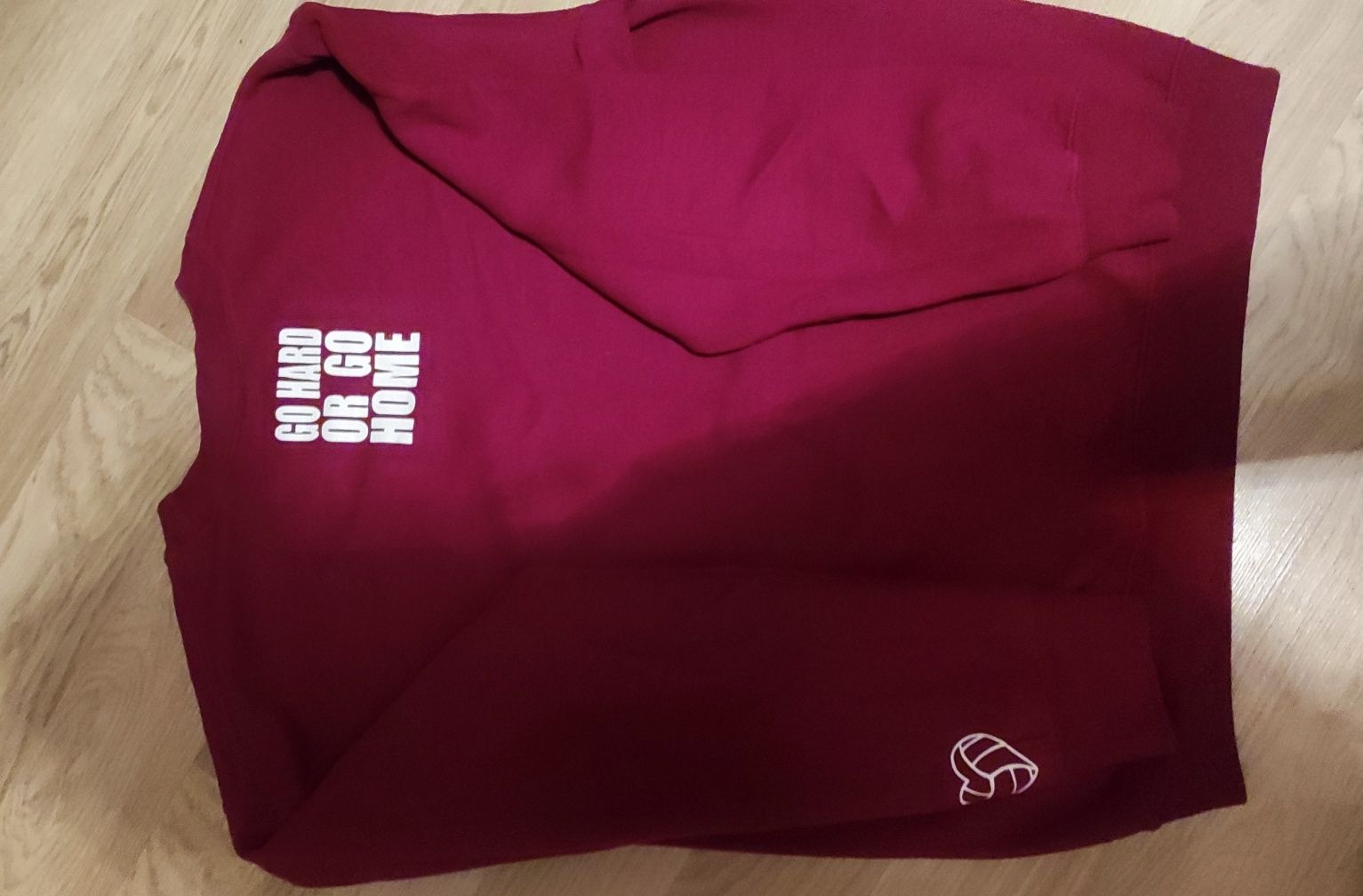 Bluza bordowa go hard or go home