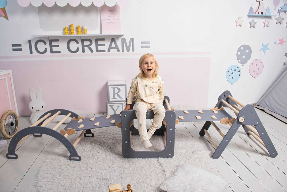 Дитячий комплекс Піклер Арка Трикутник краща цiна горка монтесорі 5в1