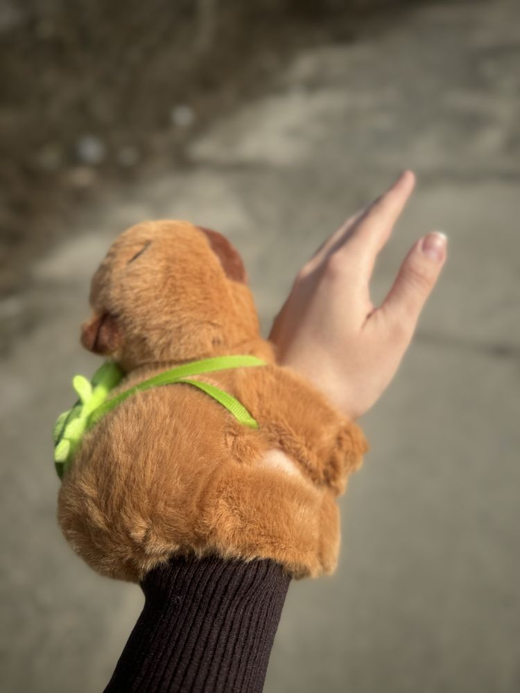 М’яка іграшка браслет Капібара з черепашкою, Капибара с черепахой