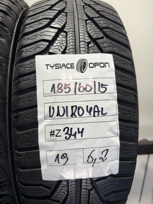 Opony Zimowe 185/60/15 Uniroyal MSPlus77 Komplet #Z347