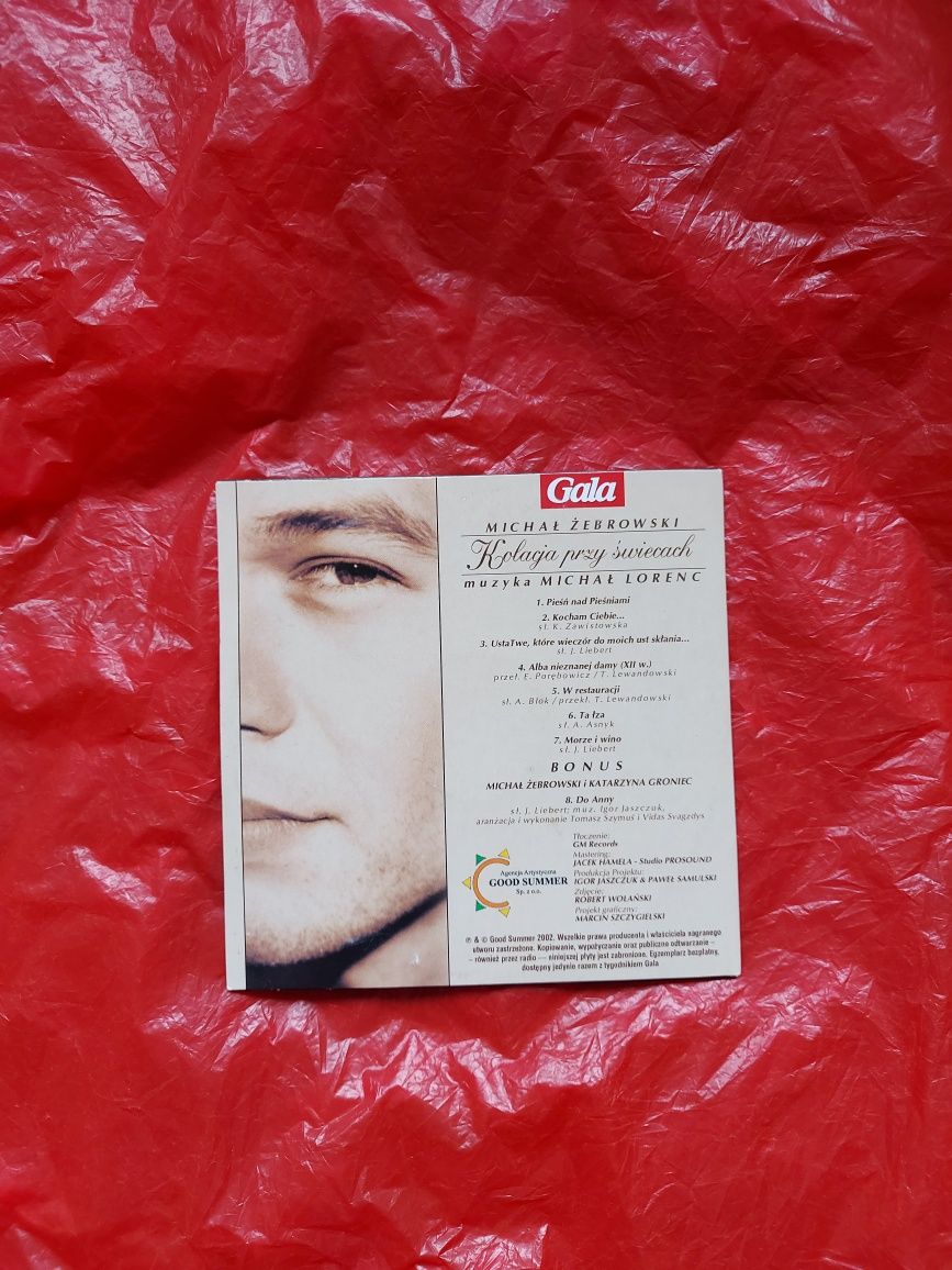 Płyta CD Kolacja przy świecach Michał Żebrowski 2002r