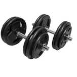 Hantle żeliwne REGULOWANE 2x15kg gryf Talerze zestaw 30kg NOWE