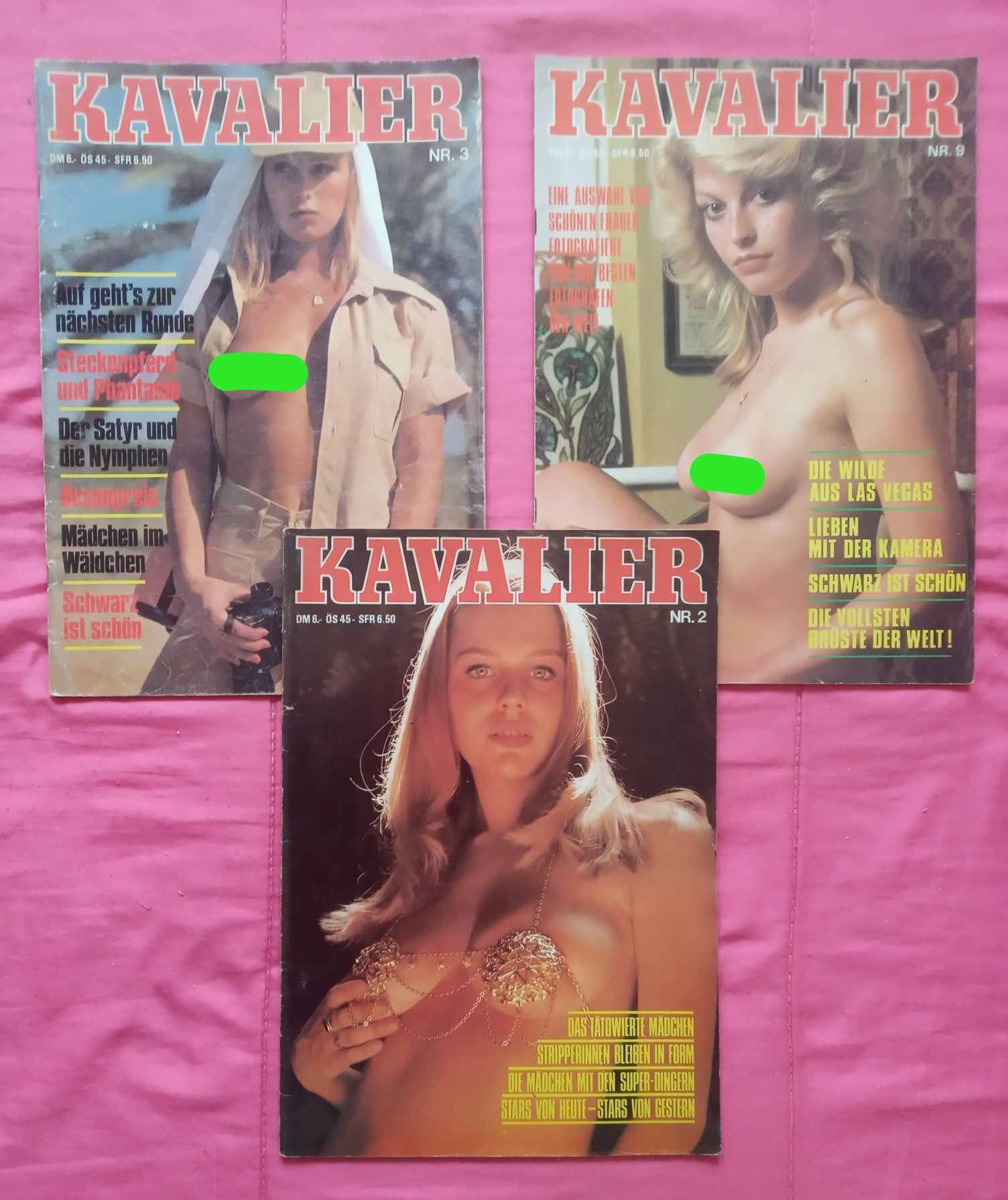 28 revistas KNAVE e 3 KAVALIER (eróticas)