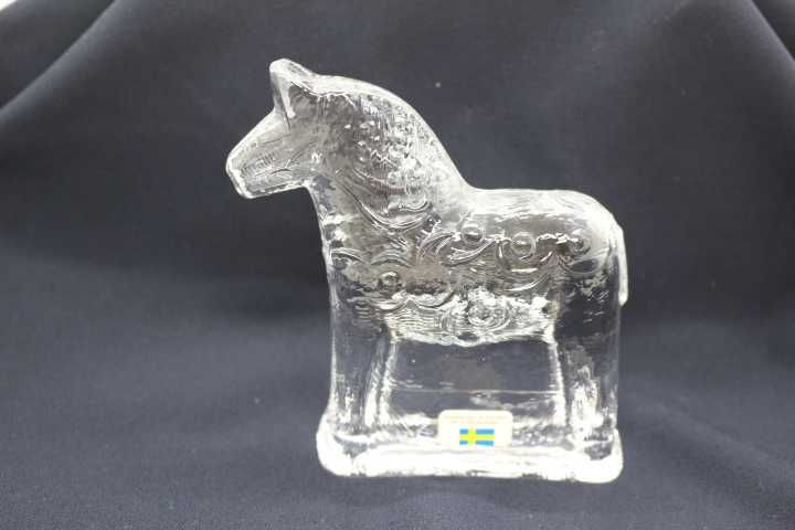 Cavalo Lindshammar Sweden Cristal "Dalecarlia Horse" 10 cm