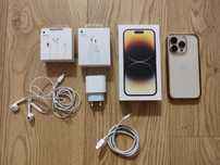 iPhone 14 pro 256GB złoty + akcesoria /TRZEBNICA, WROCŁAW
