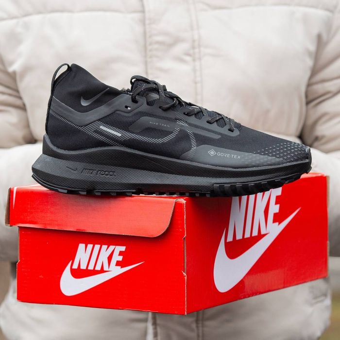 ХІТ! Nike Pegasus Trail 4 Gore-Tex Black Grey 40 41 42 43 44 45 найк