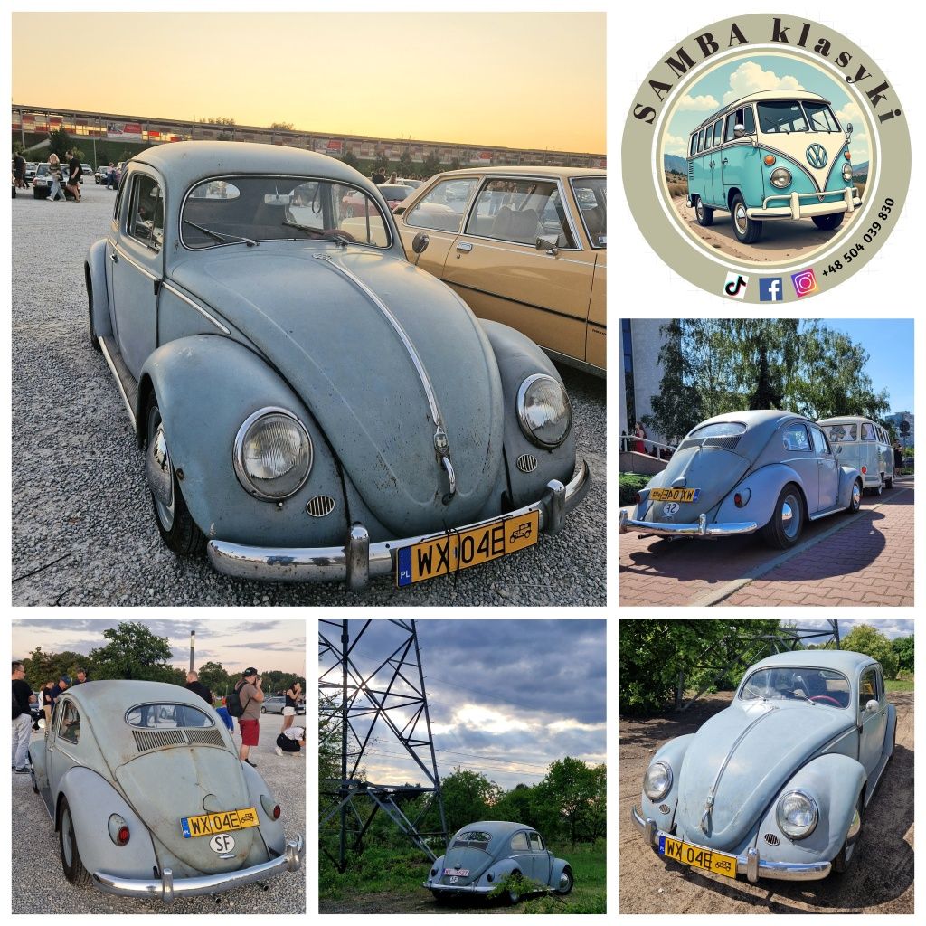 VW T1 T2 Bulik Ogórek SAMBA - Samochód Auto do Ślubu -zabytkowy boho