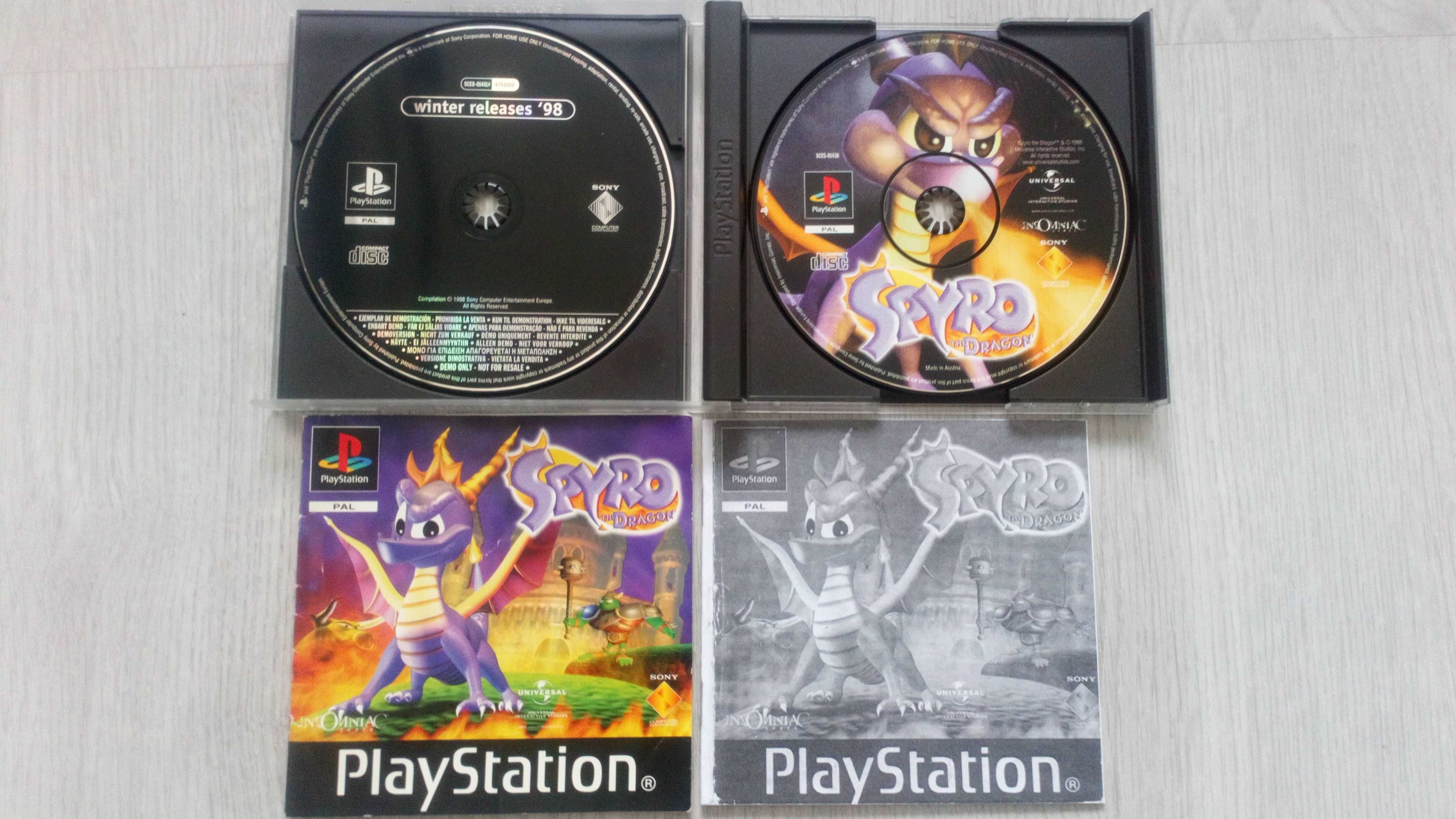 Spyro the dragon na ps1 ps2 ps3 wersja black label pl  biały kruk