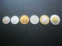 Мавритания набор монет 1\5; 1; 5; 10; 20; 50 угий 1973 - 2014 редкость