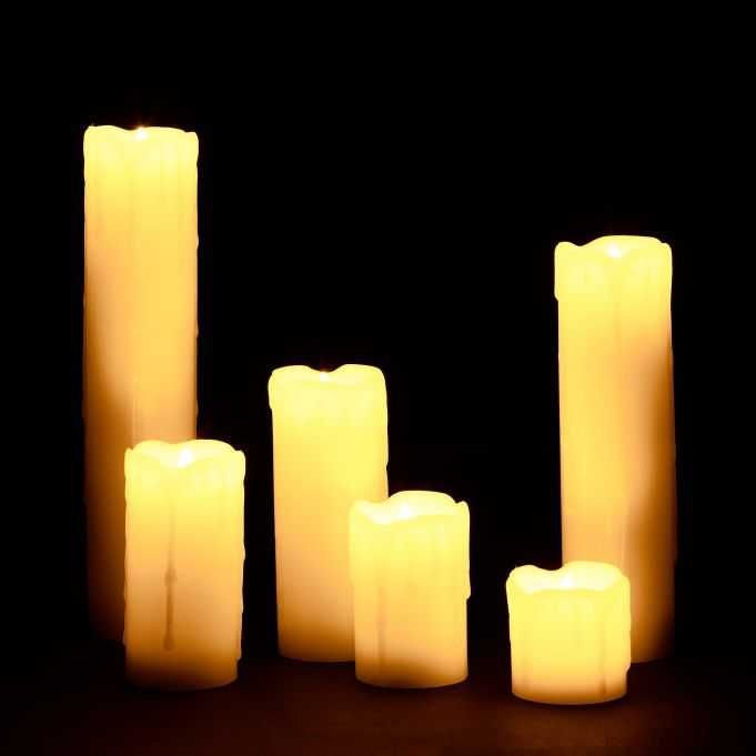Świece LED lampion zestaw 6 sztuk