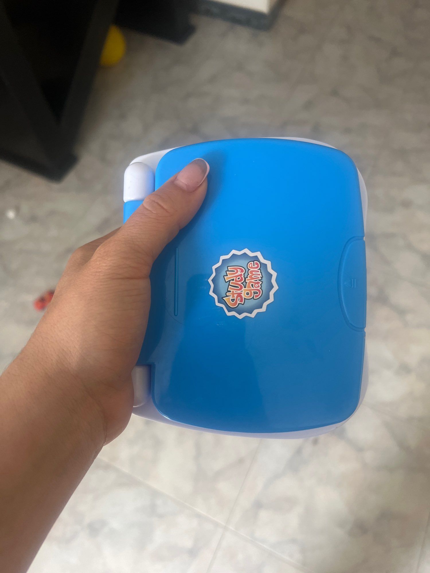 Mini computador didatico para crianças Azul