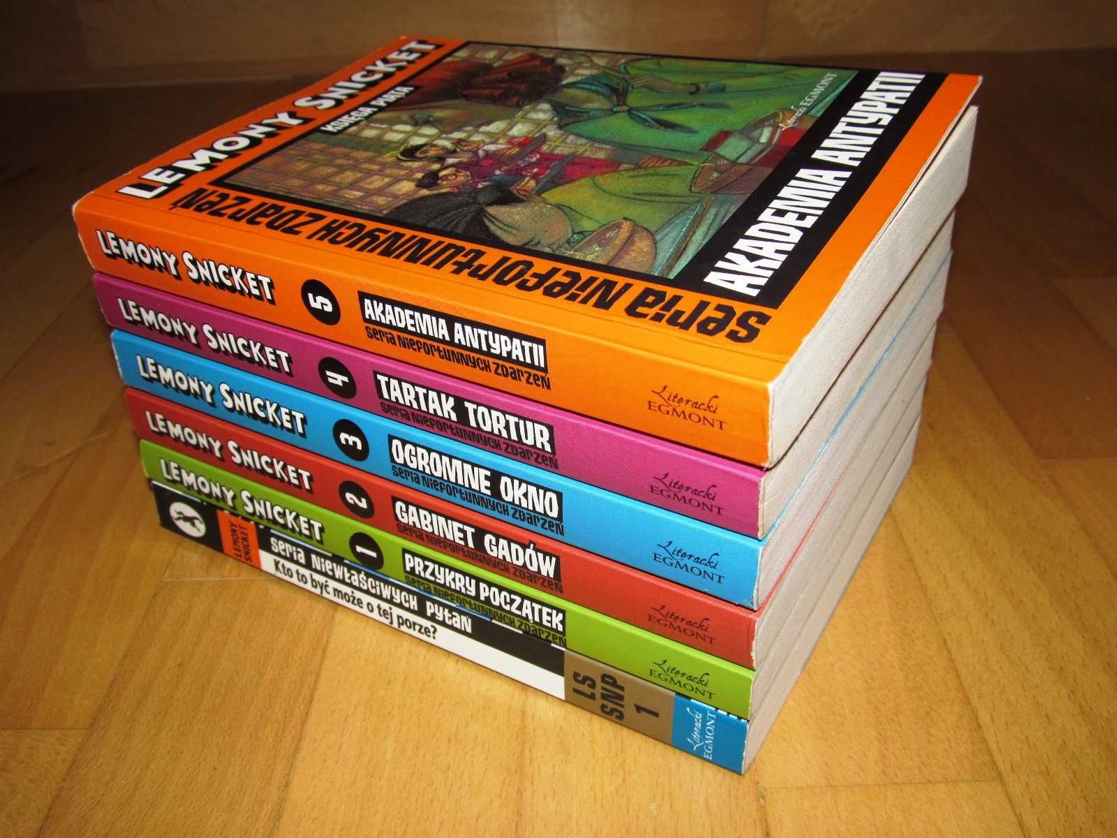 Seria Niefortunnych Zdarzeń 1..5 [zestaw 5 tomów] Lemony Snicket