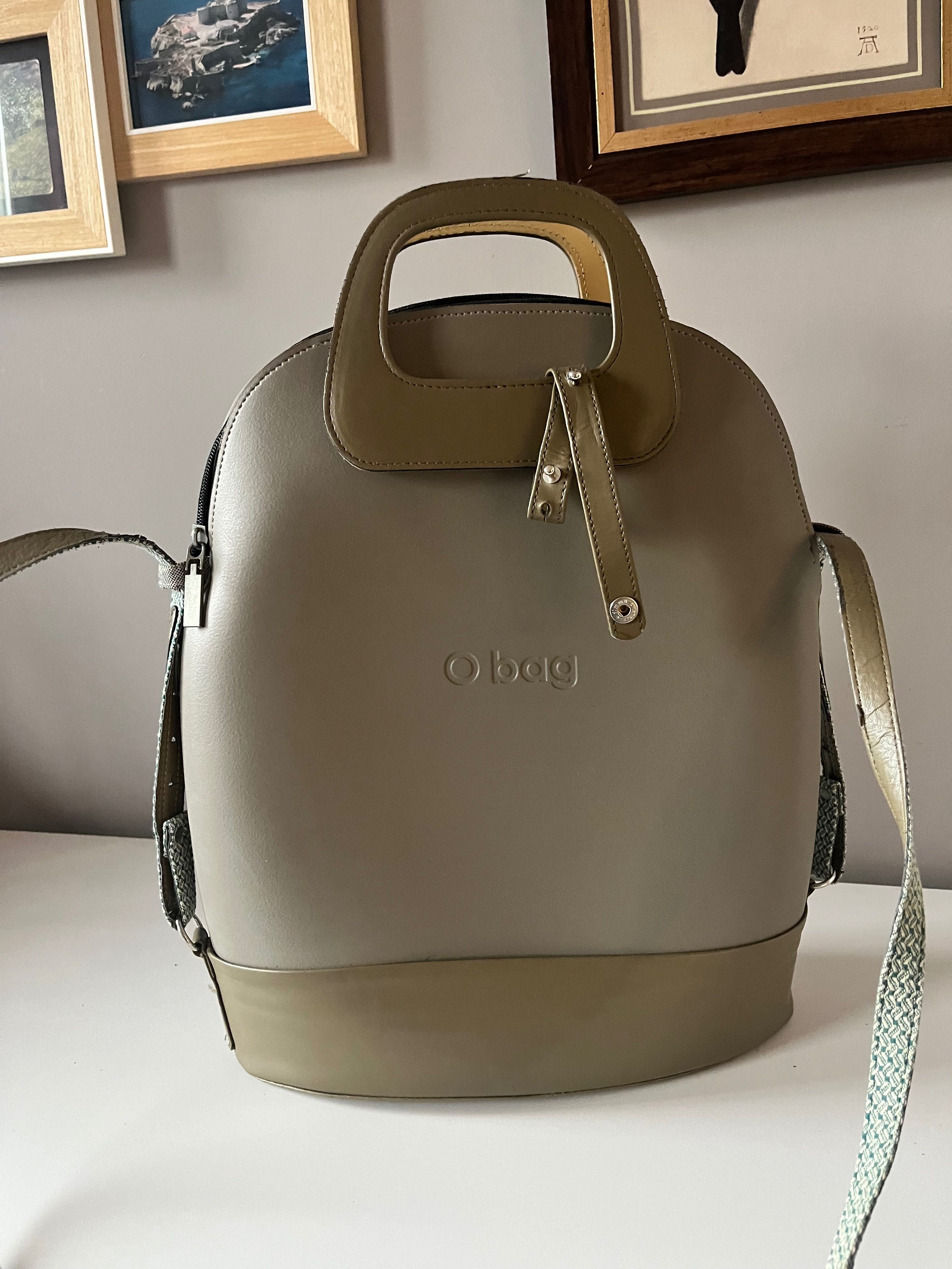 Torebka-plecak O’Bag w kolorze oliwkowym