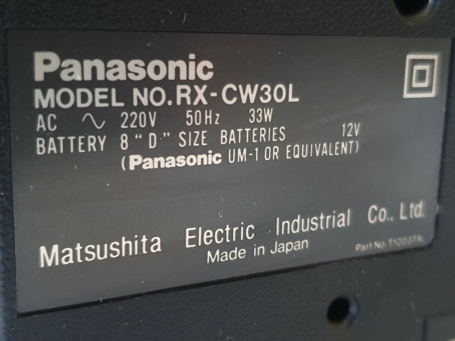 Radiomagnetofon Panasonic RX-CW30