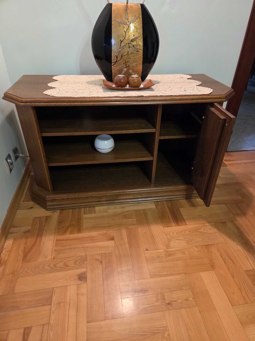 Dębowa szafka komoda pod telewizor rtv