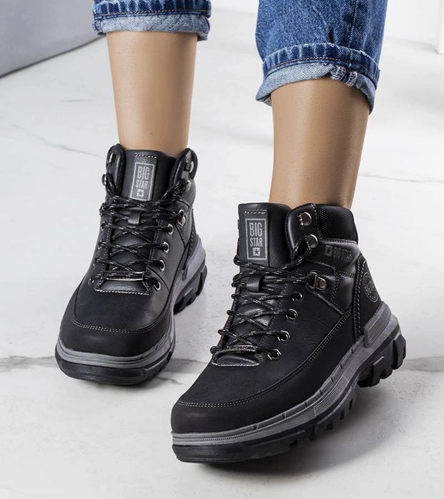 Czarne trapery Big Star KK274222 BLACK