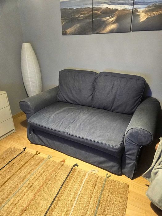 Sofá-Cama azul Escuro 2 Lugares