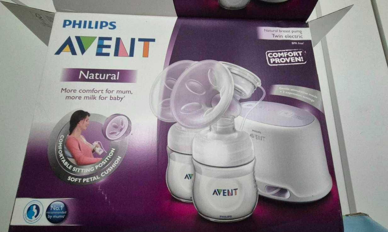 Philips Avent Podwójny Laktator Elektryczny NATURAL +2x Butelka