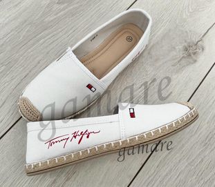 Espadryle tommy 36-41 hilfiger baleriny wiosenne eleganckie lekkie