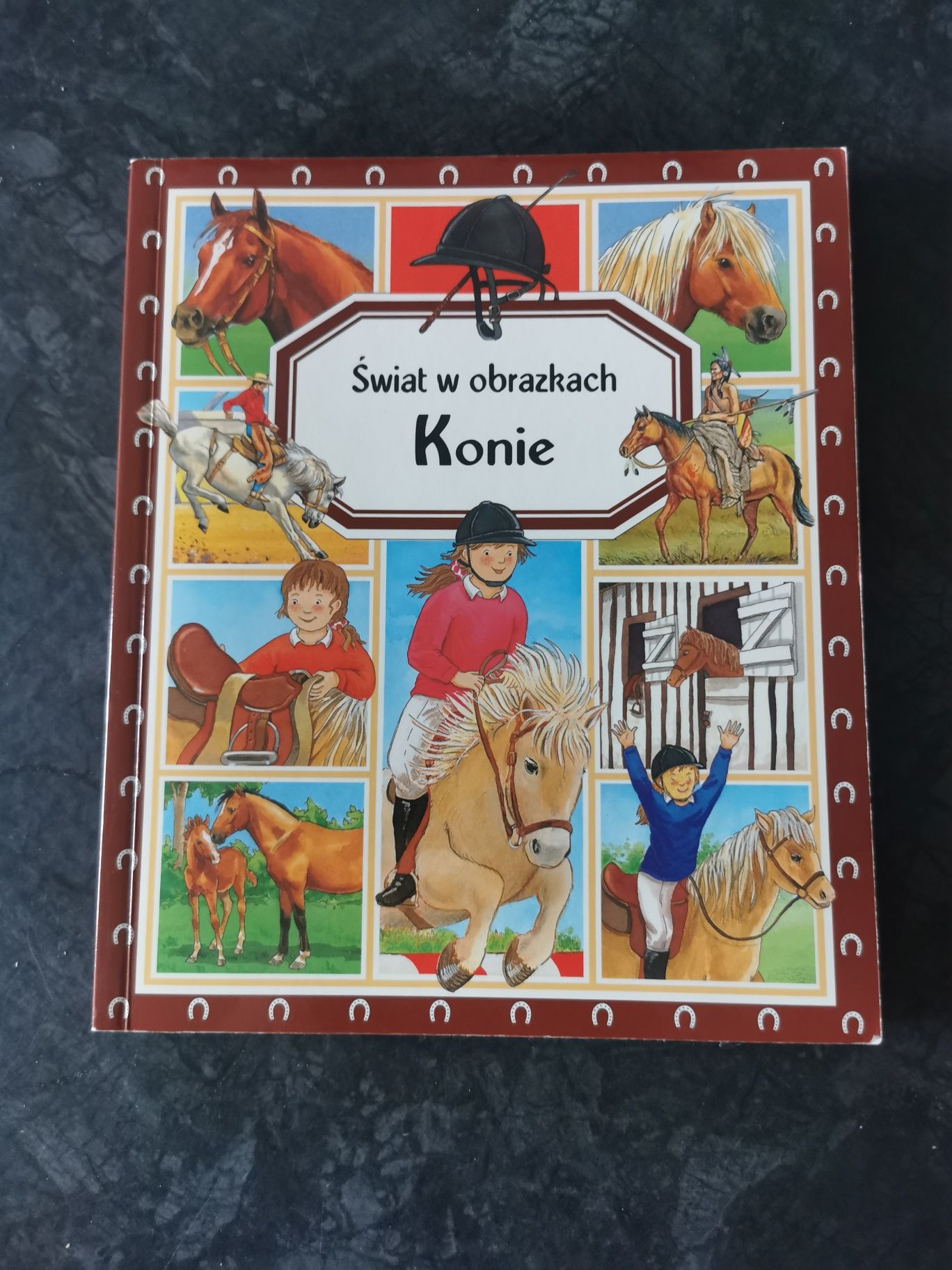Książka świat w obrazkach konie