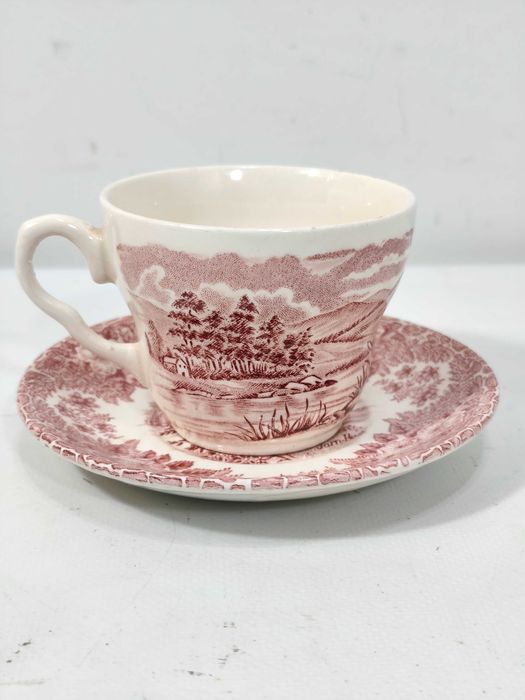 Ironstone Kolekcjonerska Herbaciana Filiżanka Duet England