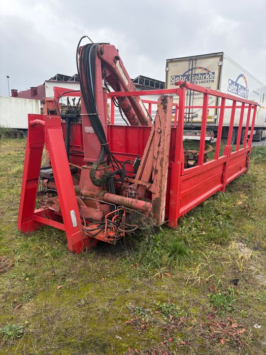 Hakowiec Platforma skrzynia ładunkowa  z hds + łyżka