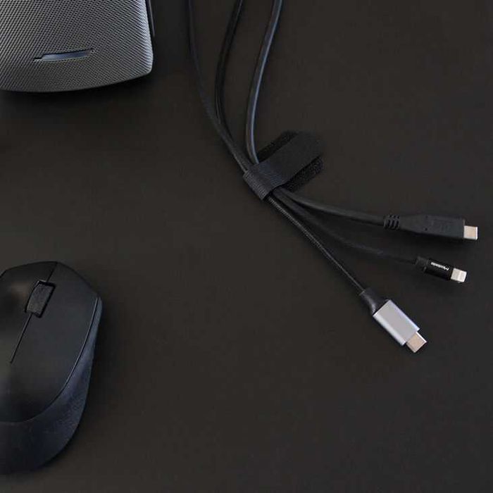 zestaw 10 czarne samoprzylepne opaski do kabli do montażu na ścianie