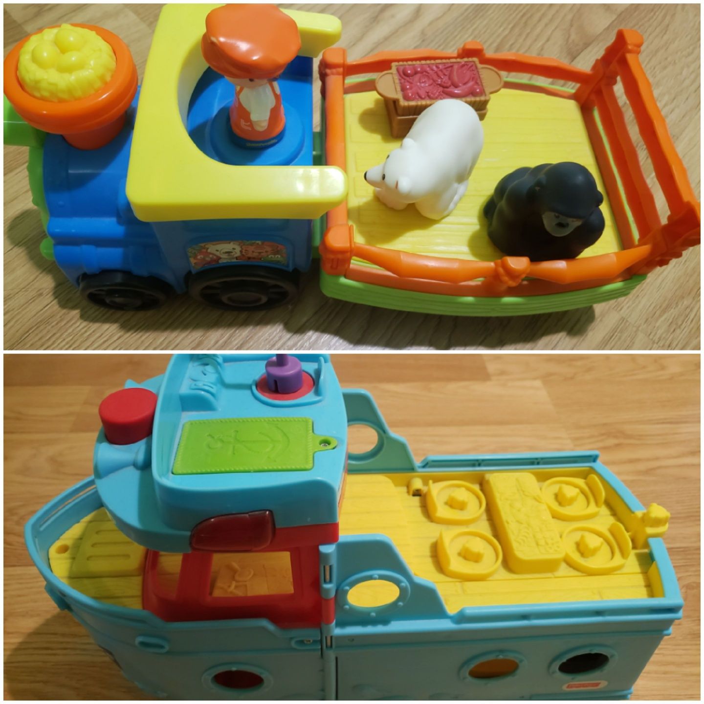 Продам корабль и паровозик Fisher price little people