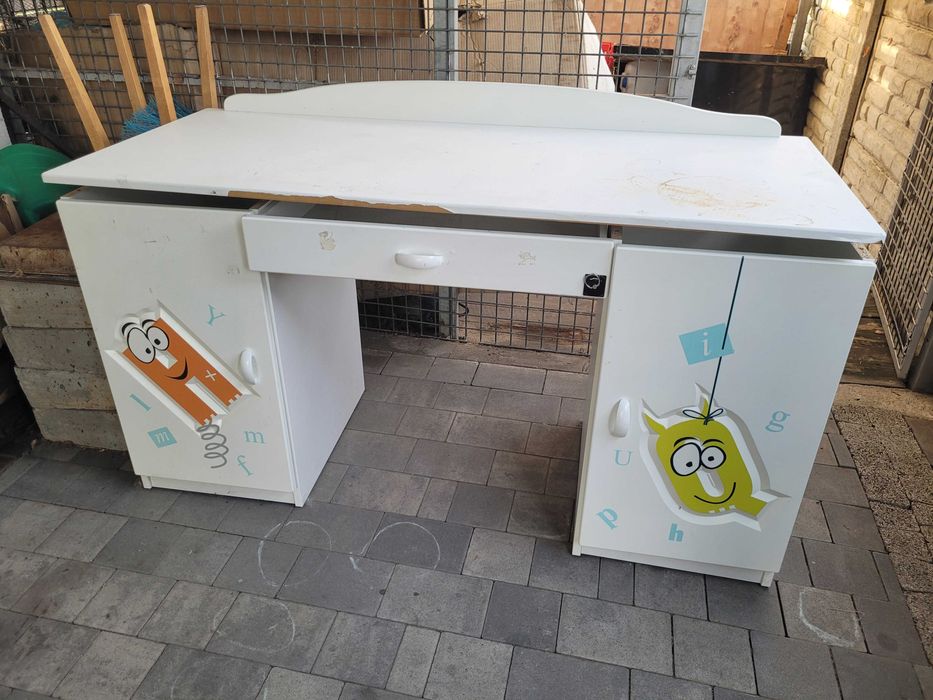 biurko dla dziecka chłopca, biuro szkoła ciężkie i solidne MEBLIK firm