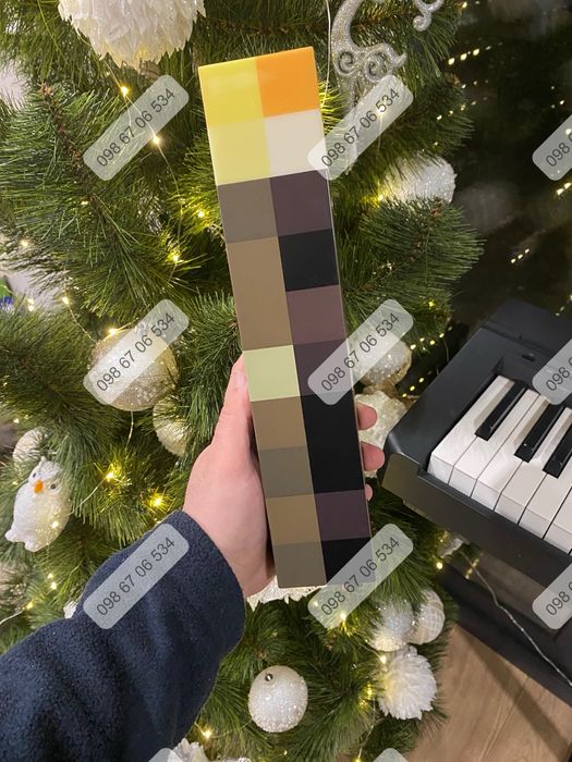 Оригінальний Ліхтар майнкрафт, факел minecraft torch світильник,
