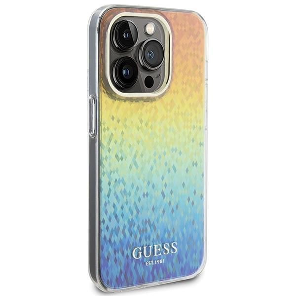 Etui Guess IML Faceted Mirror Disco Iridescent na iPhone 15 Pro