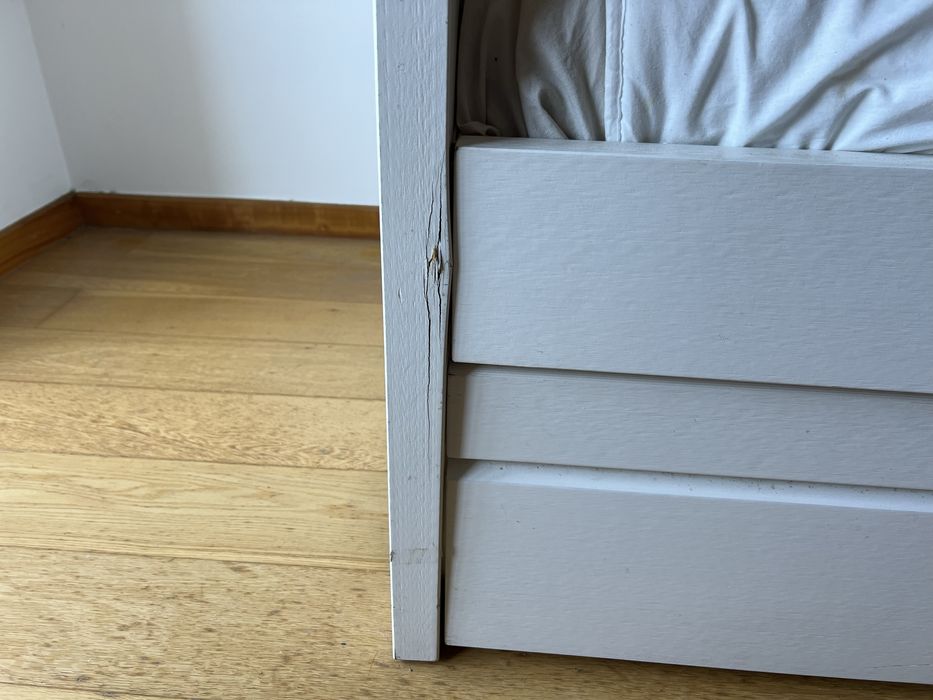 Cama ikea dupla com 1 colchao / bed with 1 mattress