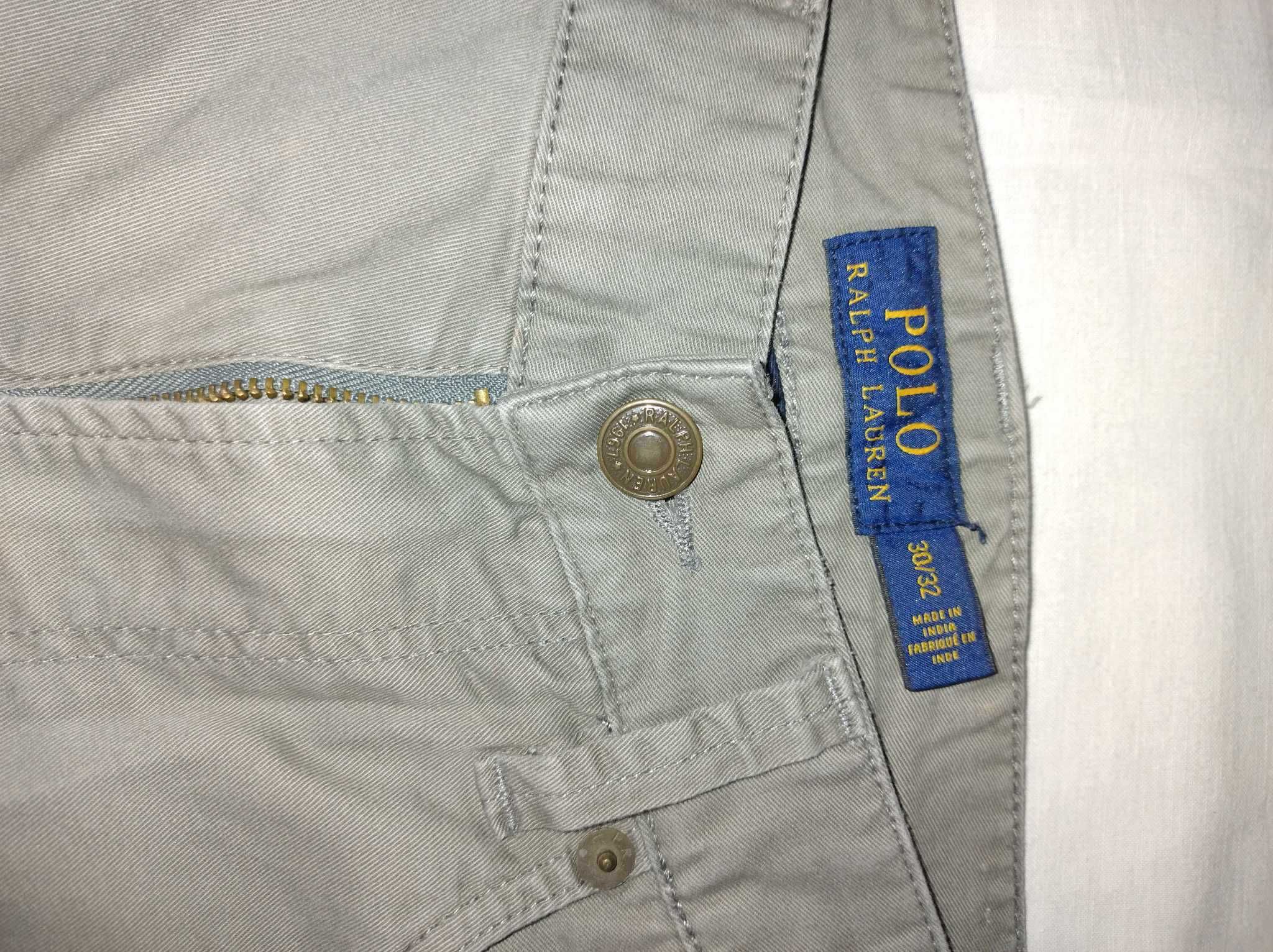 Męskie chinosy marki Polo Ralph Lauren w kolorze khaki/oliwkowym