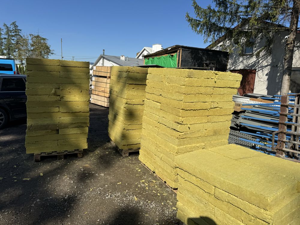 400m2 Welna mineralna skalna 100mm 10cm 12kg/m2 z rozbiorki hali