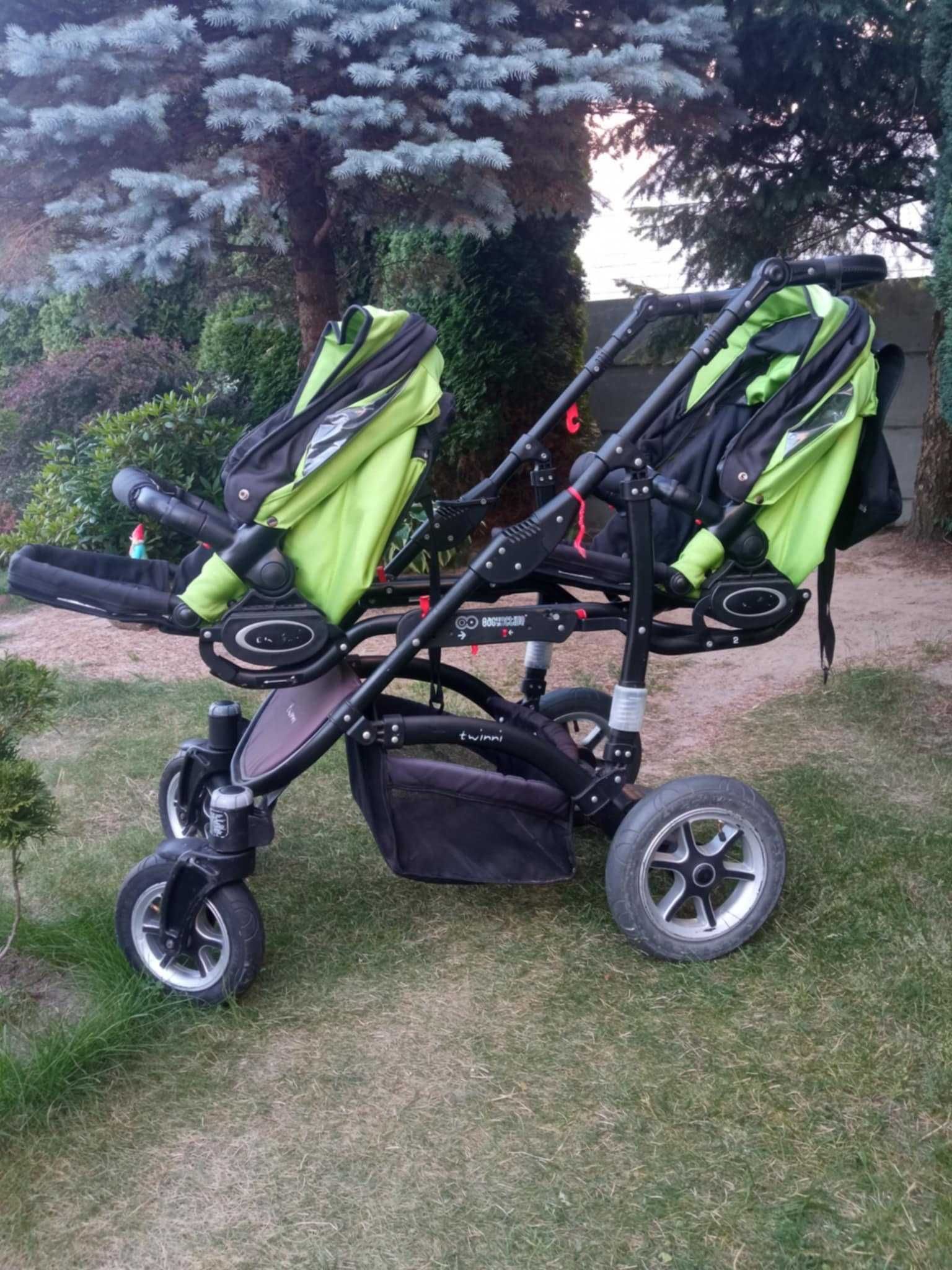 Wózek bliźniaczy 3 w 1 BABYACTIVE TWINNI