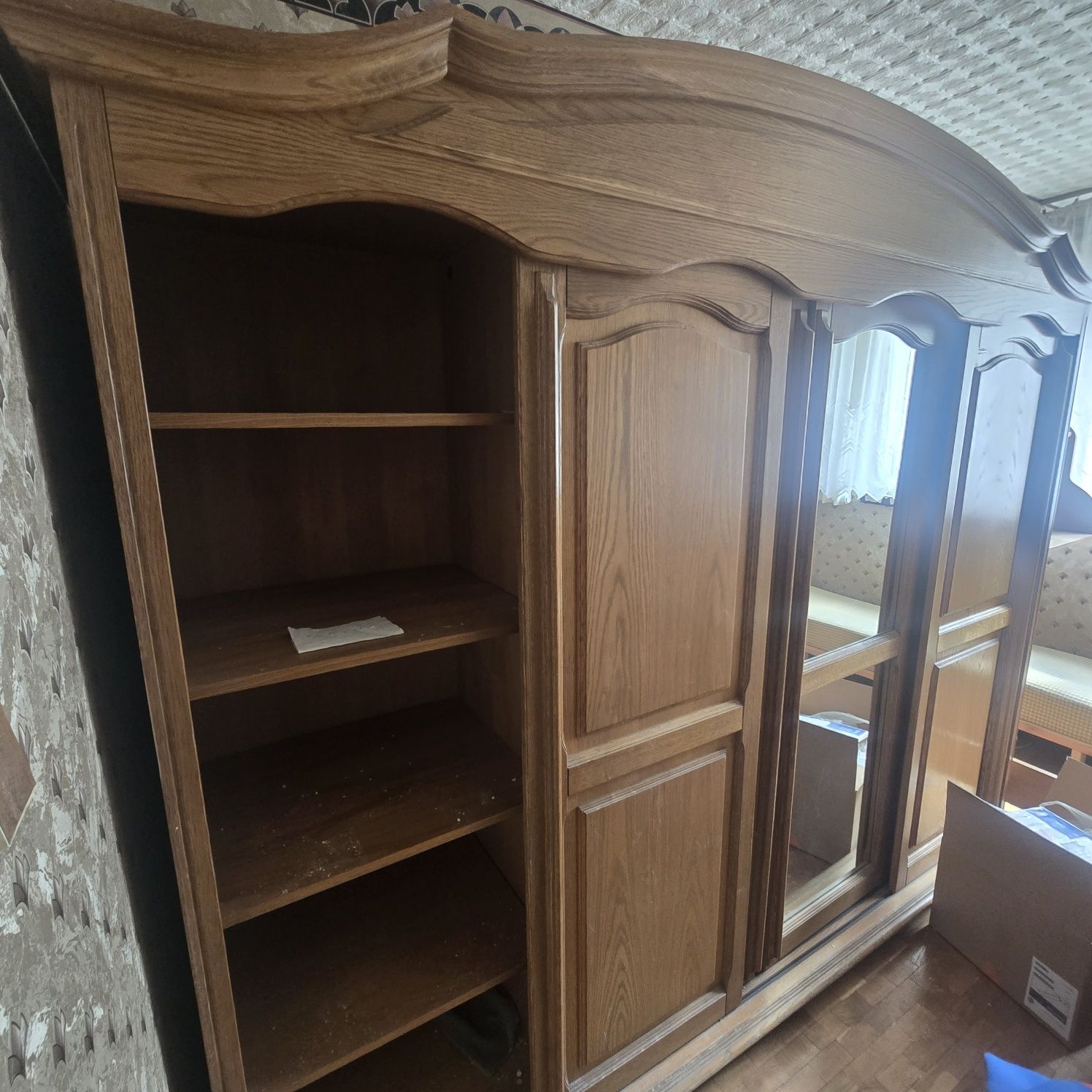 Szafa Dębowa 247x210 plus łóżko 130x207