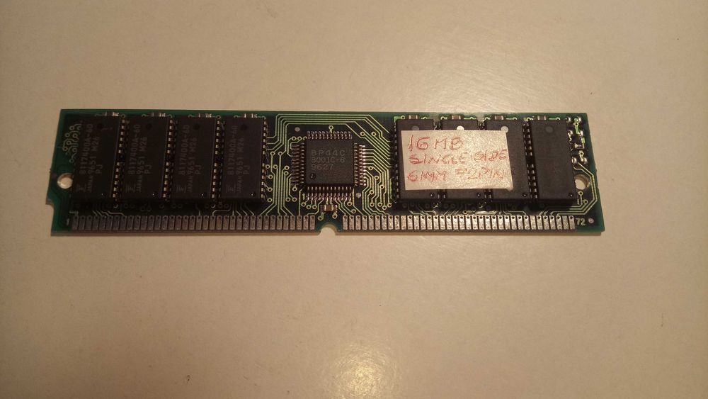 RAM Memory Modules, 72-Pin SIMMs, 8 MB and 16 MB (Vintage – Old PCs)64284584414849121