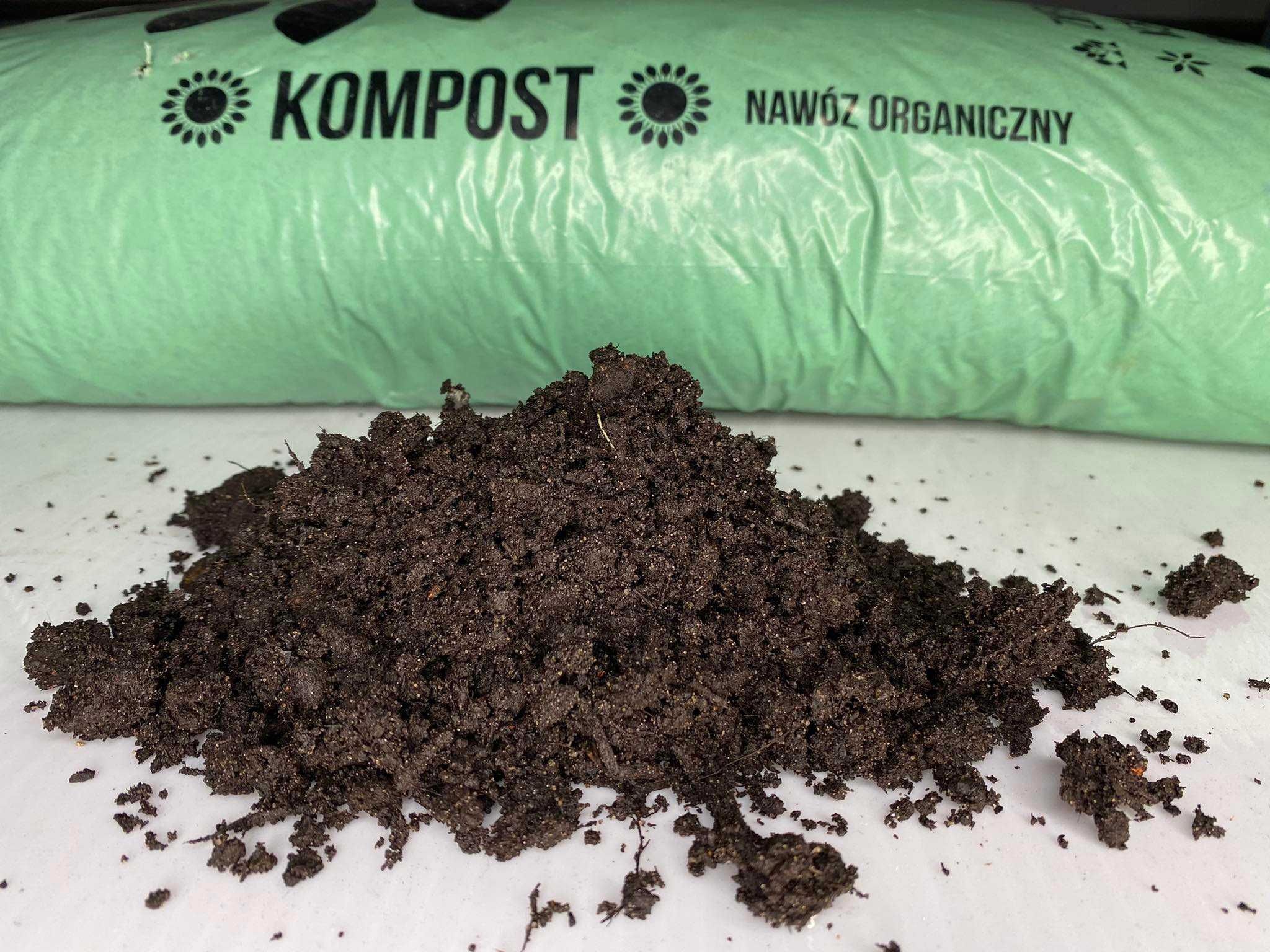 Kompost z odpadów zielonych Ziemisty Bezwonny Suchy 6-6.5 pH