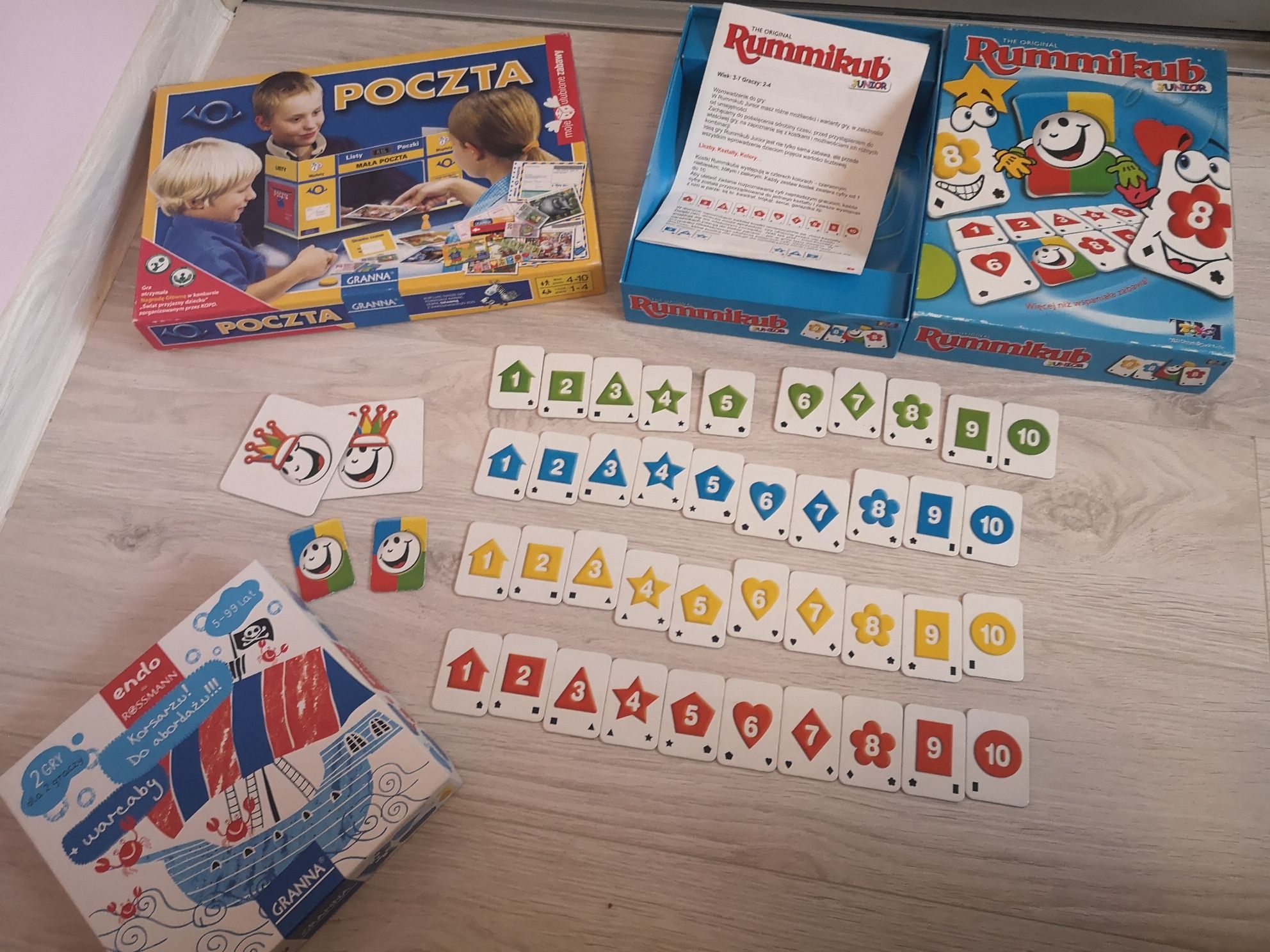 Rummikub w gratisie poczta , warcaby i korsarz