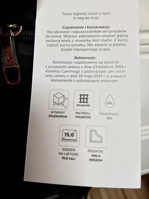 Walizka i Plecak Puccini czarne