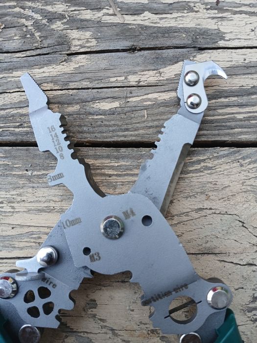 Мультитул пасатижі 5-в-1 (знімач ізоляції, різак, обтискач, гайковий к