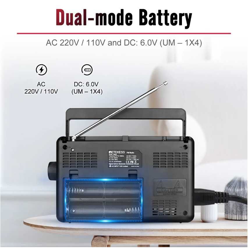 Retekess TR626 radio FM MW SW LW Bluetooth