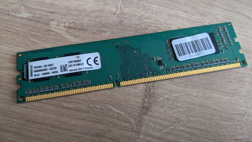 Оперативная память Kingston DDR 3, 2 gigabyte